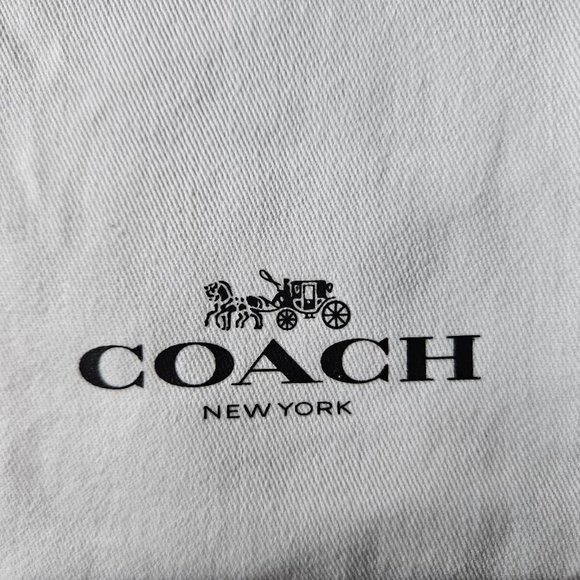 Cute Small Coach Drawstring Pouch New - Picture 4 of 5